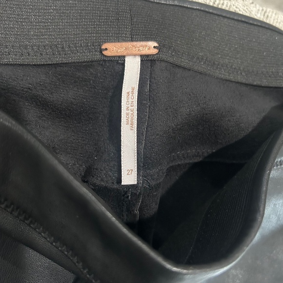 Free People Vegan Leather Pants - Picture 6 of 7